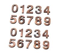GALPADA Numero 3D Adesivo 0-9 Per Porta - Set 10 Pezzi in Bronzo 5 Cm Per Indirizzo Casa e Hotel