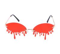 GALPADA Occhiali da Sole Creativi Lacrime Rosse, Occhiali da Sole Divertenti da Festa, Accessori per Costumi e Spettacoli, Design Elegante per Donne, Materiale Durevole e Leggero