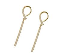 GALPADA Orecchini a Bottone con Pietre Incastonate e Orecchini Lunghi Pendenti Geometrici Accessori per le Orecchie da Donna Leggeri e Decorativi Gioielli Design Moderno per Regalo