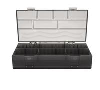 GALPADA Organizer per Parrucchiere Doppia Faccia in Plastica Nero Scatola Portautensili per Forbici Fermagli Elastici e Pettini Portatile e Resistente con Finitura Opaca per Saloni e Uso