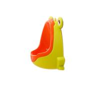 GALPADA Orinatoio per Maschi a Forma di Rana Verde in Plastica Pp Resistente con Serbatoio Estraibile e Facile da Montare per Addestramento al Vasino