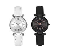 GALPADA Orologio Da Donna Decor - Set Di 2 Orologio Quarzo Casual Con Grandi Numeri Romani Per Donna