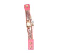 GALPADA Orologio da Polso da Donna Quadrante Piccolo e Cinturino Intrecciato in Acciaio Inossidabile Rosa con Cristalli Raffinati e Movimento al Quarzo Preciso come Regalo di Compleanno