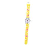 GALPADA Orologio da Polso in Silicone Giallo per Bambini Quadrante Trasparente e Numeri Chiari come Regalo di Natale le Vacanze