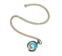 GALPADA Orologio da Tasca Catena Appesa Design Elegante e Motivi Delicati Regalo di Natale per Persona Amata Realizzato in Materiale di Sicuro e Durevole