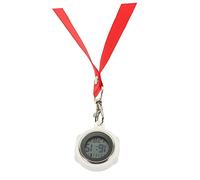 GALPADA Orologio da Tasca Digitale da Infermiera Clip Rosso Piccolo Leggero Preciso per Uso Medico e Quotidiano