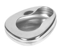 GALPADA Padella da Letto in Acciaio Inox Resistente Coperchio, Vasino per Anziani Costretti a Letto, Contenitore Urine Sterile per Assistenza Domiciliare e Ospedaliera