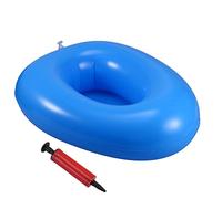 GALPADA Padella Gonfiabile Portatile Blu per Anziani con Pompa Manuale Vasino per Facile e Ospedale Superficie Morbida e Resistente