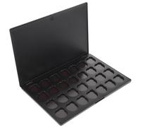 GALPADA Palette Ombretto Magnetica Vuota in Plastica Sottile Multi-griglie per Make Up On-the-go e Conservazione Cosmetici Nero