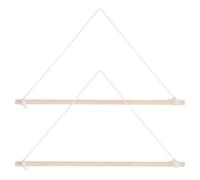 GALPADA Palo da Giardino per Bandiera in Legno 40 Cm Corda di Cotone, Set 2 Pezzi, Supporto per Asta Portabandiera da Esterno, Sostituzione Facile per Bandiere Larghe Fino a 36 Cm,