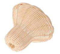 GALPADA Paralume Lampadario in Rattan Intrecciato Copertura Luce Rustica per Camera da Letto Soggiorno Ristorante e Ufficio Design Artigianale senza Schegge Calda e Accogliente