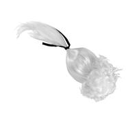 GALPADA Parrucca da Giudice Cosplay per Ragazzo Ragazza Accessorio per Parrucca da Tribunale Capelli Ricci Costume per Feste e Giochi di Ruolo