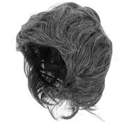 GALPADA Parrucca Donna Vecchia Signora Grigia Corta per Costume Cosplay Halloween Carnevale Leggera e Morbida per Feste e Spettacoli Unica Accessorio Vintage