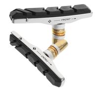 GALPADA Pastiglie Freno Mountain Bike in Gomma e Alluminio Antisabbia Silenziose e Resistenti per Bici Strada e Fuoristrada Design Curvo per Maggiore Potenza di Frenata