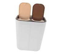 GALPADA Pattumiera con Scomparto per Differenziata Contenitore Plastica per Rifiuti Secchi e Bagnati Bidone per Cucina e Bagno Design Pulito con Monocolore Facile da Pulire