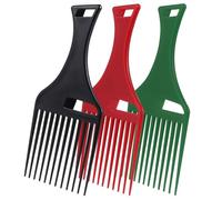 GALPADA Pettine a Forcella per Chioma Ricci e Spessi 3 Pezzi in Plastica Ergonomica Pettine da Barbiere di Sollevamento per Styling Professionale Acconciature Quotidiane Uomo e Donna