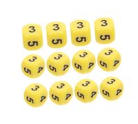 GALPADA Pezzi Game Di Insegnamento Della Matematica Forniture in Classe Giochi Numeri Di Matema Giochi Di Matematica Numeri Dadi Giochi Da Tavolo Di Matematica Giallo Acrilico