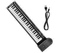 GALPADA Pianoforte Digitale Portatile a 49 Tasti 10 e 16 Toni Regolabili e Collegamento Microfono, Tastiera Elettronica Pieghevole Adatta a Principianti e Famiglie