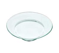 GALPADA Piastra Scaldacera in Vetro 12cm, Piattino Scalda-fragranze Riutilizzabile per Lampade Aromaterapia, Vassoio Sicuro e Compatto per Fusione Cera e Oli Essenziali, Accessorio Casa