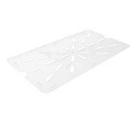 GALPADA Piastra Scolapiatti Versatile e Capiente in Acrilico Bianco Design Antiscivolo per Drenare Frutta e Verdura per Cucina e Zona Pranzo