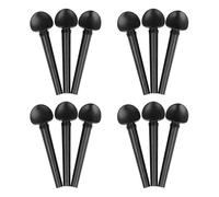 GALPADA Piroli per Accordatura Oud 12 Pezzi in Materiale Sintetico Nero, Stabili e Lucidati, Accessori di Ricambio per Strumenti Musicali a Corde