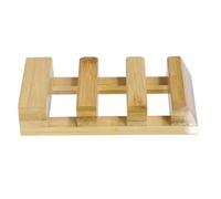 GALPADA Porta Taglieri Multifunzione in Bambù Struttura Quadrata Stabile, Resistente e Versatile, per Piano Cucina e Armadio Domestico
