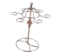 GALPADA Portabicchieri Da Vino a Forma Di Cappello in Ferro, Porta Calici Sospeso Scolapiatti Integrato, Espositore Decorativo Per Casa, Bar e Ristorante, Organizer Capovolto Per Bicchieri Da Tavolo