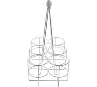 GALPADA Portabottiglie Birra in Metallo con Manico Ergonomico Portabottiglia per Bottiglie di Birra e Vino Supporto Robusto e Portatile per Bar e Feste Organizer Salvaspazio per Trasporto