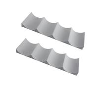 GALPADA Portabottiglie per Vino in Design Classico 2 Pezzi in Plastica Base Antiscivolo e Tappetino Scanalato per Cucina e Frigorifero Colore Casuale