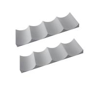 GALPADA Portabottiglie Vino Design Salvaspazio Base Antiscivolo 2 Pezzi in Plastica e Tappetino Scanalato Supporto Impilabile per Bottiglie di Colore Casuale per Cucina e