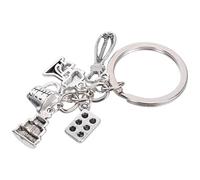 GALPADA Portachiavi Ciondolo Frusta da Cucina in Metallo, Accessorio Appeso a Tema Dolci e Torte, Decorazione Regalo per Borse, Zaini e Chiavi, Idea Bomboniera per Feste e Compleanni