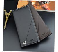 GALPADA portafoglio uomo portamonete portafoto cornicette gabs portafogli portasoldi men Marrone scuro wallet borsa da uomo pratico portafoglio
