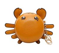 GALPADA Portamonete Donna Piccolo Cartone Animato Giallo in Materiale Pu Leggero e Facile da Curare, Portafoglio Carino per Attaccare alla Borsa Scolastica lo Shopping