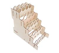 GALPADA Portaoggetti per Vernice e Pennelli in Legno Multiposizione Supporto Regolabile da Tavolo per Studi Artistici, Adatto a Pigmenti e Strumenti di Pittura