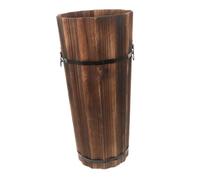GALPADA Portaombrelli per Ingresso e Corridoio in Legno Resistente e Robusto Stile Vintage, Organizer Multifunzionale per Ombrelli, Bastoni e Ventagli