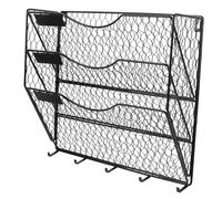 GALPADA Portariviste Parete in Metallo Organizer Muro per Documenti e File Supporto Sospeso per Ufficio Studio e Casa