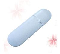 GALPADA Portaspazzolino e Porta Dentifricio Viaggio PP e Grano Custodia Igienica e Resistente Colore Blu per Campeggio e Uso