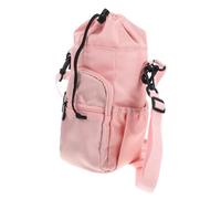 GALPADA Proteggi Borraccia Termica con Tracolla Custodia Portatile Oxford Isolante e Antiscivolo Riutilizzabile per Bottiglie e Bicchieri e Resistente Rosa