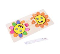GALPADA Puzzle Cognitivi in Legno Per Bambini, Gioco Di Abbinamento Colori e Forme, Educativo Per Sviluppo Capacità Cognitive e Coordinazione Occhio-mano