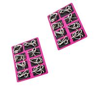 GALPADA Puzzle Di Filo Metallico e Rompicapo in Acciaio Inossidabile, Set 8 Pezzi Per Bambini e Adulti, Gioco Di Districamento Antistress e Didattico Per Sviluppare Concentrazione e Abilità Manuale