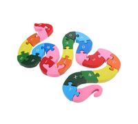 GALPADA Puzzle Serpente in Legno Gioco Educativo per Blocchi Abc per Sviluppo Motorio e Creatività Gioco Stem Portatile per Età Prescolare