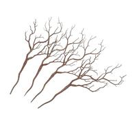 GALPADA Rami Secchi Artificiali Marroni Curvi 4 Pezzi per Decorazioni Natalizie, Rametti in Plastica per Centrotavola e Vasi, per Casa e Occasioni Speciali