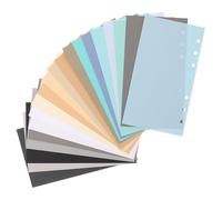 GALPADA Ricarica di Carta A6 Colorata 40 Fogli per Raccoglitori a 6 Fori Inserti per Planner e Diario Carta Spessa Liscia per Appunti e Liste Accessori per Studenti e Professionisti