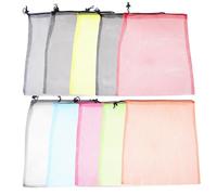 GALPADA Sacchetti a Rete Coulisse 10 Pezzi 35x40 Cm per Frutta e Verdura Riutilizzabili Ecologici Sacchetti la Spesa e Conservazione Alimentare in Casa Colore Casuale