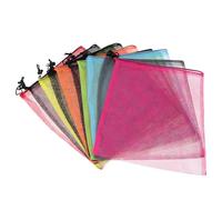 GALPADA Sacchetti Frutta e Verdura in Rete di Cotone Coulisse, 10 Pezzi, Colori Vari, Borse Riutilizzabili per Spesa e Conservazione Alimentare Colore Casuale