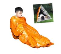 GALPADA Sacco Pelo di Emergenza Leggero per Outdoor Escursioni e Campeggio Copertura Termica Protettiva con Cappuccio e Tasca Interna per Valori Colore Casuale