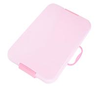 GALPADA Sandbox portatile vassoio di sabbia portatile piccolo vassoio di sabbia con coperchio ragazzo vassoio di sabbia per l'intrattenimento Sabbiera per giocattoli per AbS rosa
