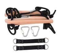 GALPADA Scala Legno per Arrampicata per Esterno per Sviluppare Abilità Motorie e Creatività Legno Premium con Corde Regolabili per Attività Ricreative e Sportive