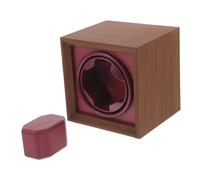 GALPADA Scatola Carica Orologi Automatica 1+0 in Legno Marrone | Mdf, Abs e Memory Froth, Base Rotante a Tre Velocità, per Vacanze e Regali a Famiglia, Amici o Partner