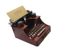 GALPADA Scatola Musicale Macchina da Scrivere Vintage con Meccanismo a Vite Contenitore Gioielli e Decorazione Artistica da Tavolo Suono Chiaro e Design Creativo retrò